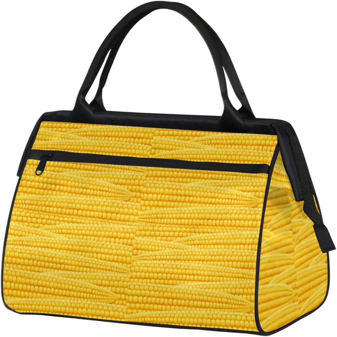 Corncob Pattern Funny Weekender Bags for Women 25L Small Travel Duffel Bag Teen Girl Overnight Tote Bags Water Resistnat Gym Duffle Carry On Bag