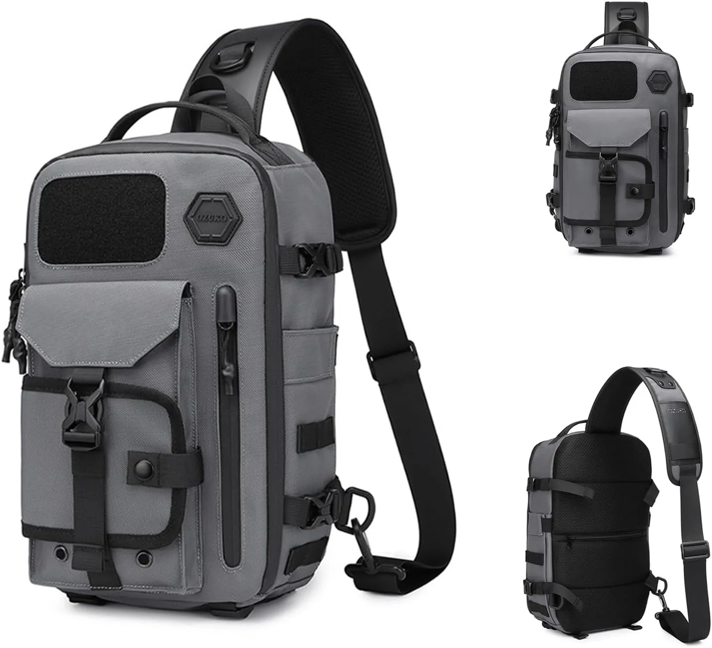 Cosmos Explorer Sling Bag, Dustproof and Waterproof Travel Sling Bag for Men, Equipped with Belt Buckle