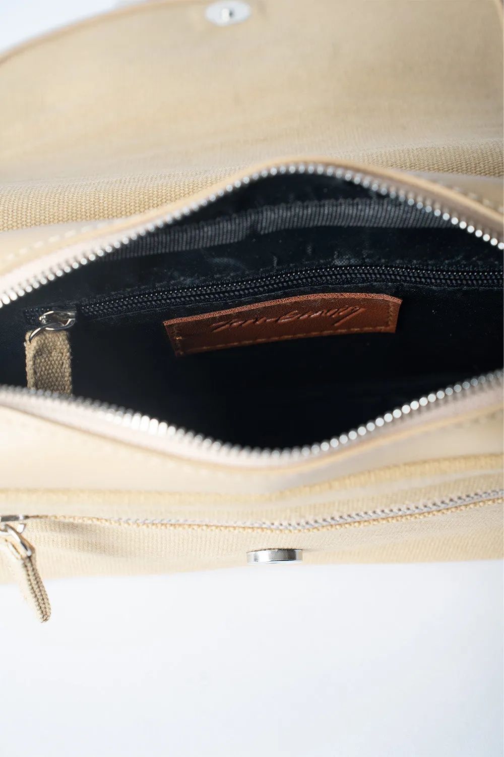 Cream Vanguard Crossbody Bag