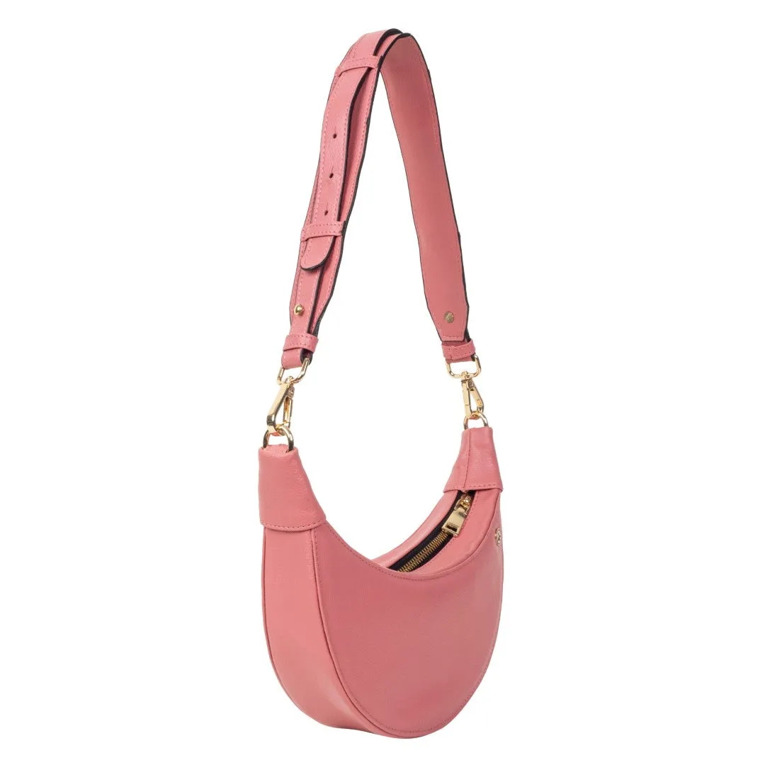 Crecent Moon Bag & Eyeglass Case Pink(Combo)