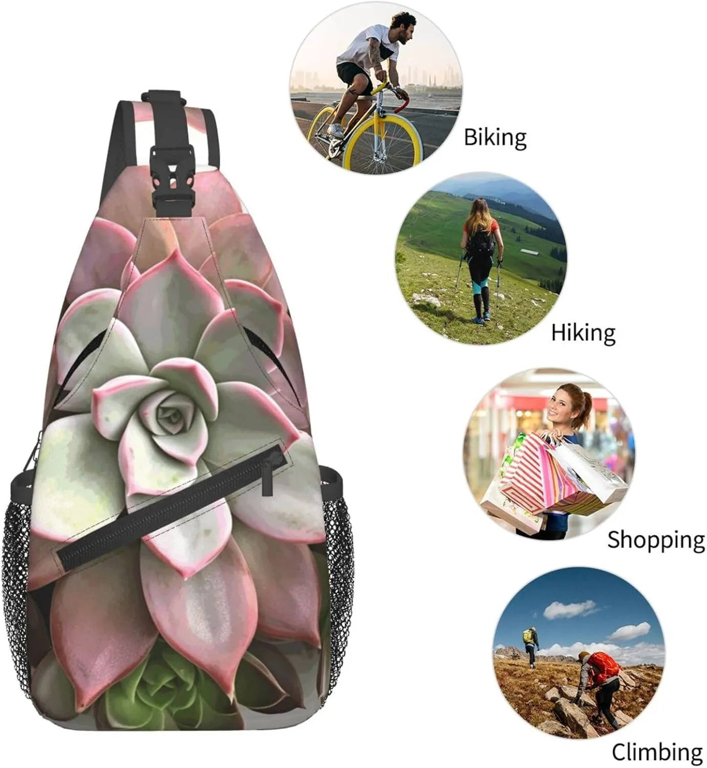 Cross Chest Bag Diagonally Sling Backpack Crossbody Shoulder Bag Surfboard Sling Bag Travel Hiking Daypack