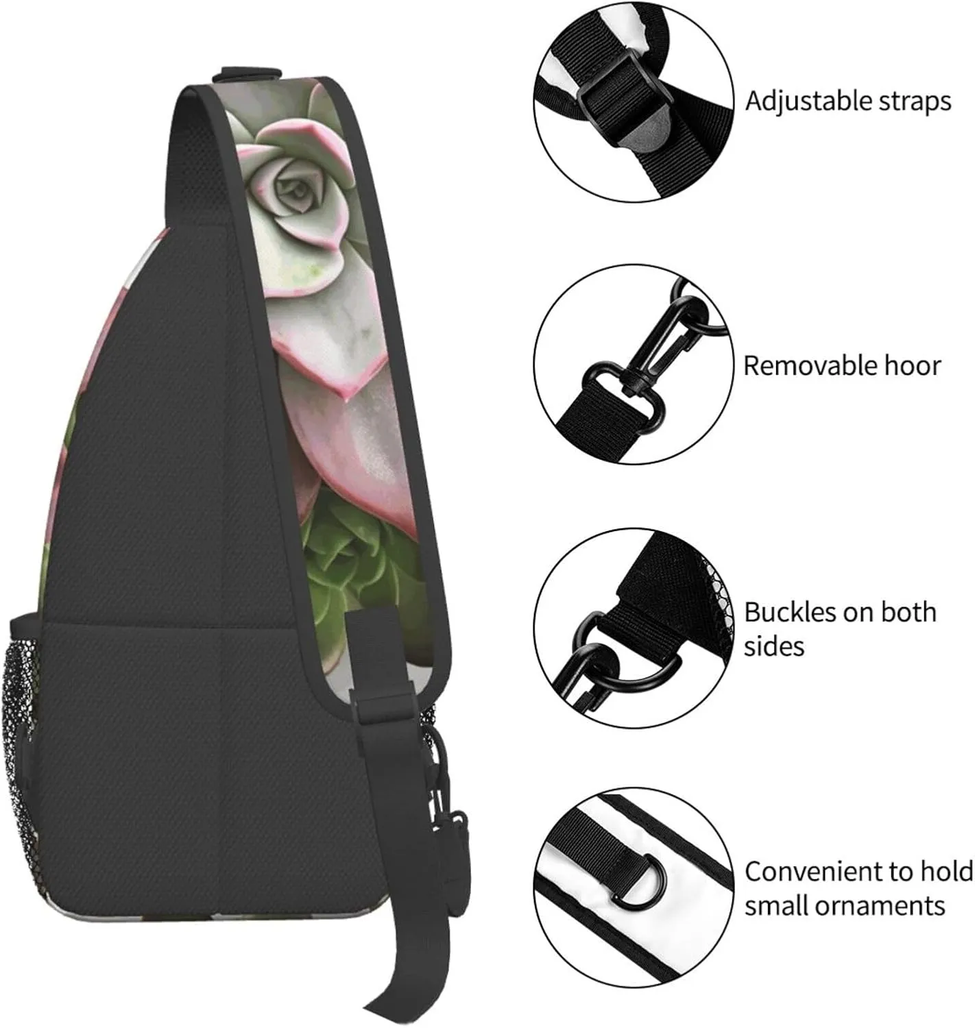 Cross Chest Bag Diagonally Sling Backpack Crossbody Shoulder Bag Surfboard Sling Bag Travel Hiking Daypack