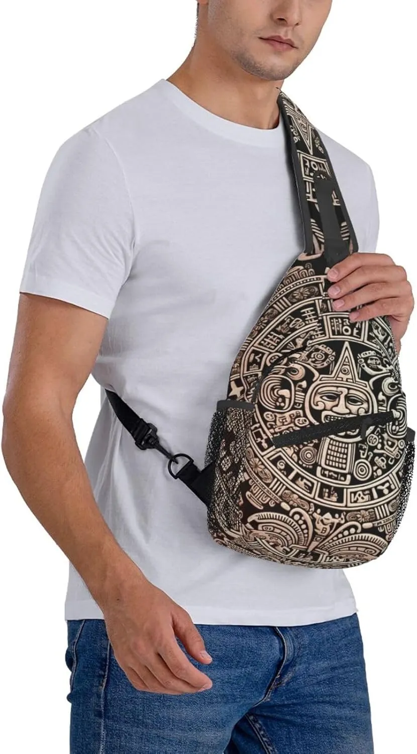 Cross Chest Bag Sling Backpack Cute Sea Animal Manatee Sling Bag Crossbody Shoulder Bag Travel Hiking Daypack