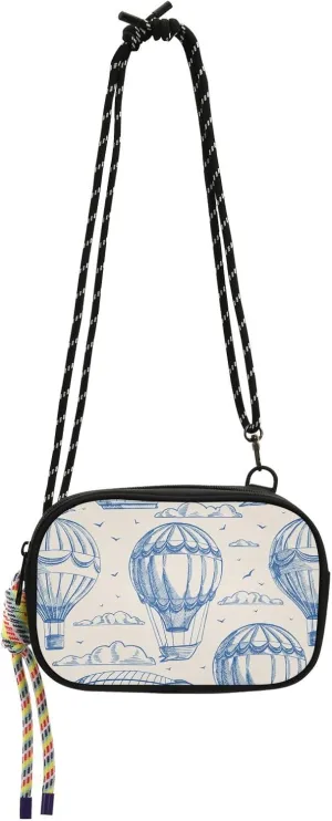 Crossbody Bag Balloons and Airships Cell Phone Purse Wallet with Credit Card Slots Multicolor Handbag with Adjustable Strap Fits Phone Keys And More