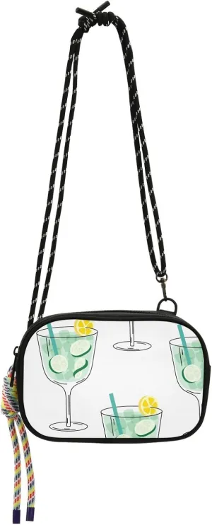 Crossbody Bag Cucumber Cocktail Cell Phone Purse Wallet with Credit Card Slots Multicolor Handbag with Adjustable Strap Fits Phone Keys And More