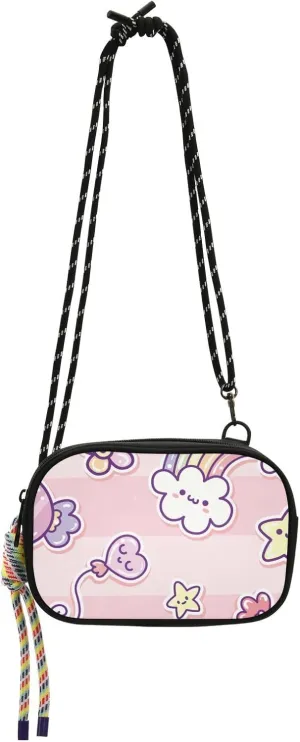 Crossbody Bag Cute Cloud Candy Balloons Cell Phone Purse Wallet with Credit Card Slots Multicolor Handbag with Adjustable Strap Fits Phone Keys And More