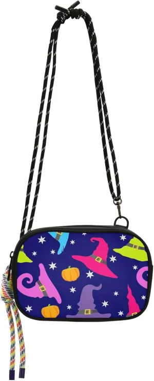 Crossbody Bag Cute Wizard Caps Cell Phone Purse Wallet with Credit Card Slots Multicolor Handbag with Adjustable Strap Fits Phone Keys And More