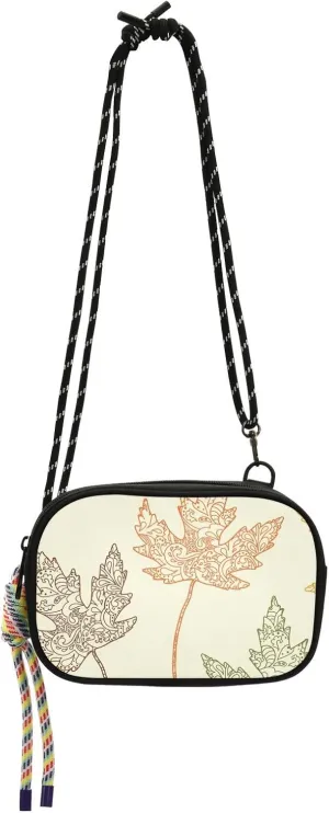 Crossbody Bag Floral Texture Maple Cell Phone Purse Wallet with Credit Card Slots Multicolor Handbag with Adjustable Strap Fits Phone Keys And More