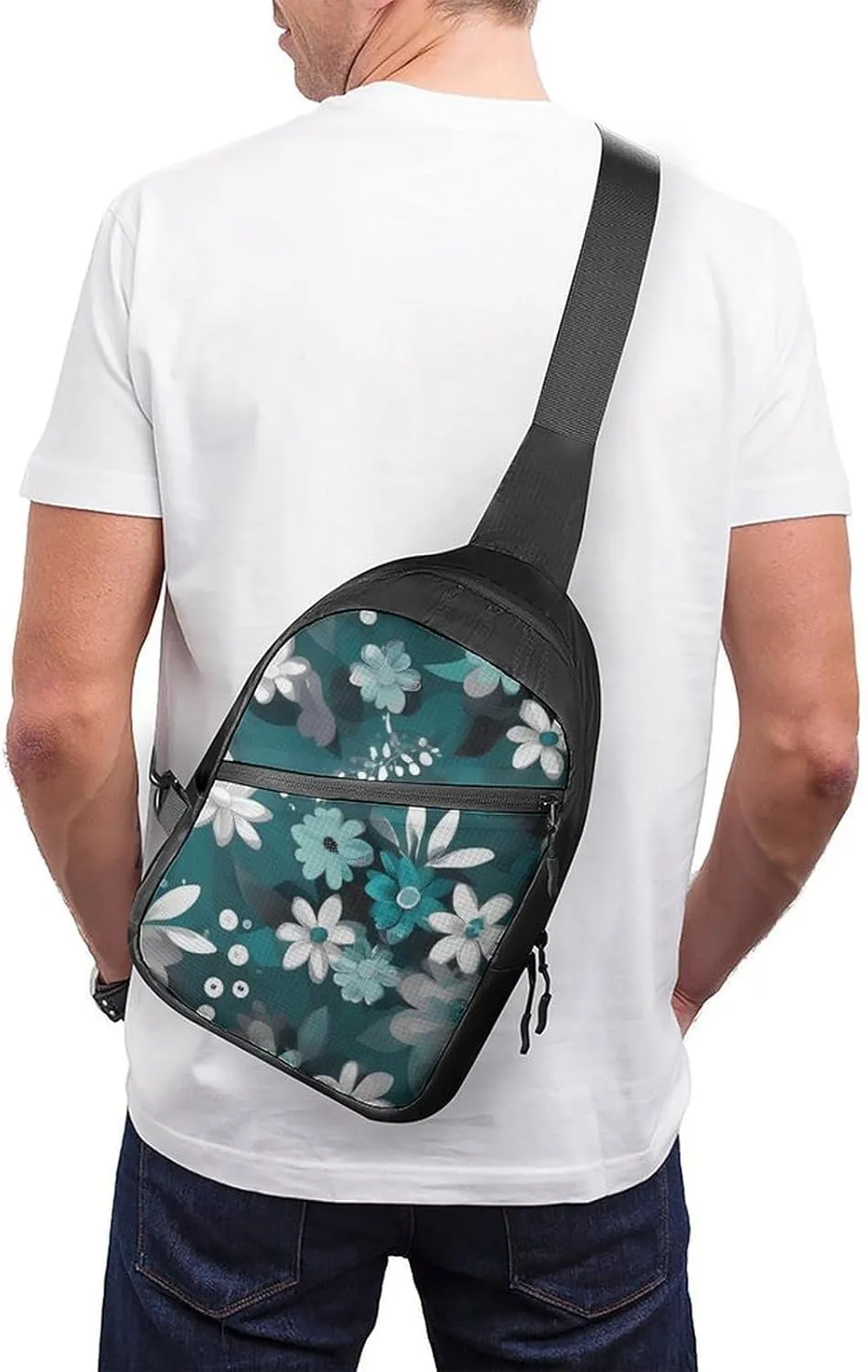 Crossbody Bag for Women Men Chest Bag Shih Tzu Dog Sling Bag Crossbody Shoulder Bag Sling Backpack