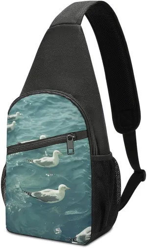 Crossbody Bag for Women Men Sling Bag Floating in The Chest Bag Crossbody Adjustable Shoulder Bag