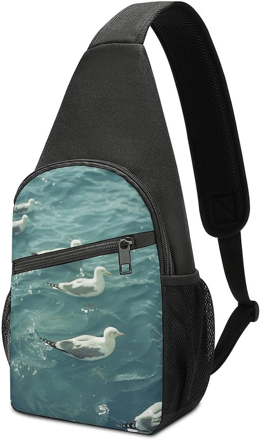 Crossbody Bag for Women Men Sling Bag Floating in The Chest Bag Crossbody Adjustable Shoulder Bag