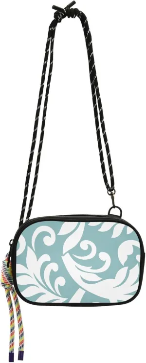 Crossbody Bag Traditional Floral Motif Cell Phone Purse Wallet with Credit Card Slots Multicolor Handbag with Adjustable Strap Fits Phone Keys And More