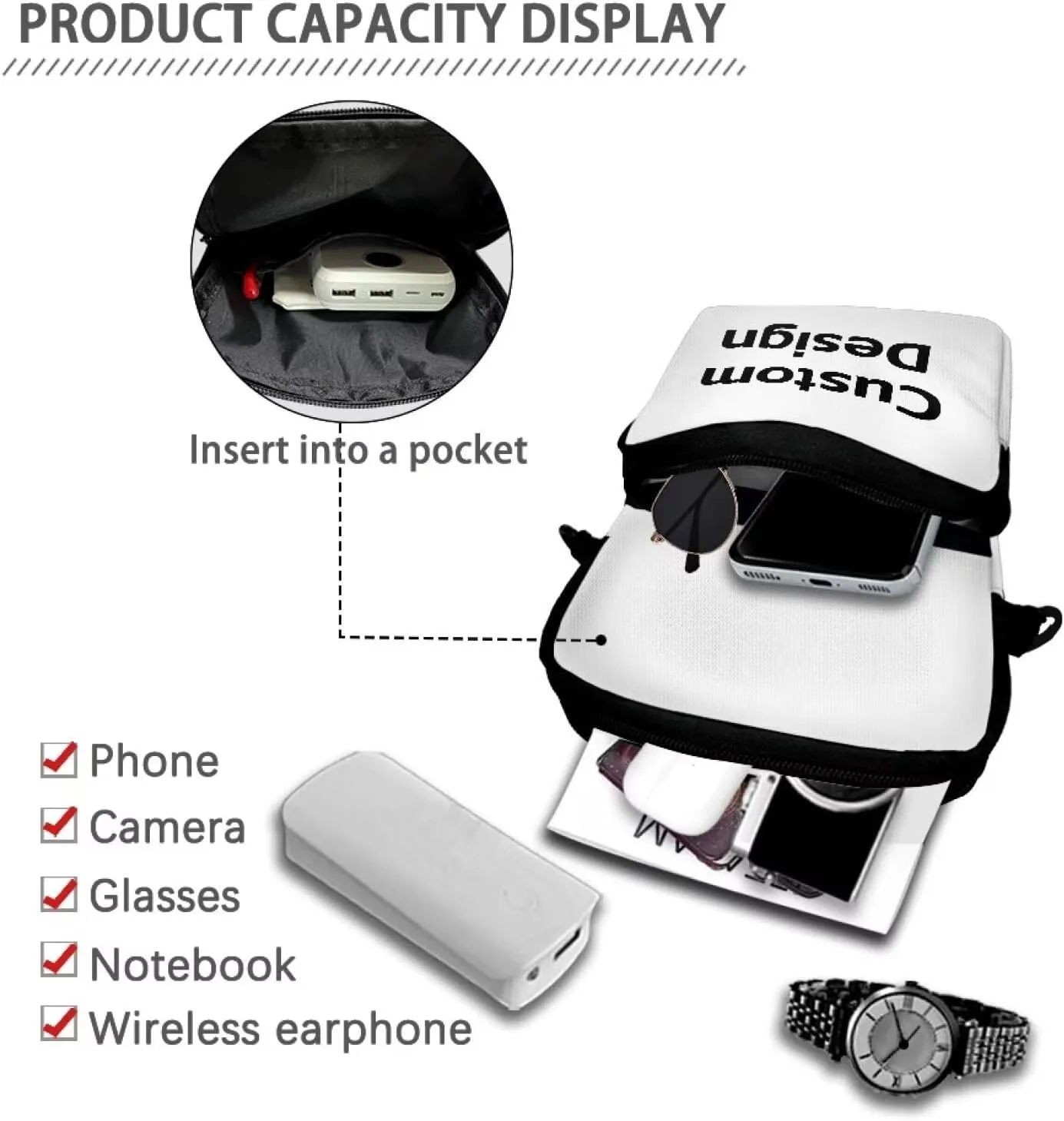 Crossbody Phone Bag Shoulder Arm Bag Cell Phone Purse Key Holder Credit Card Organiser Wallet