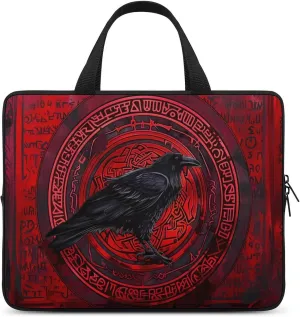 Crow Viking Laptop Bag Laptop Case Computer Messenger Bag with Adjustable Shoulder Strap