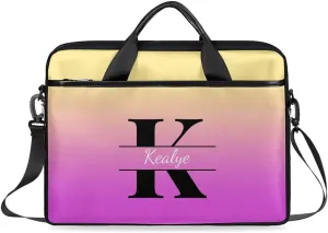 Custom Laptop Bag for Women Men Personalized Name 13 14 15.6 inch Laptop Messenger Shoulder Bags