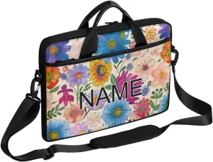 Custom Laptop Bag with Name Personalized 15 Inch Shoulder Computer Bag