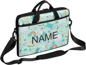 Custom Laptop Bag with Name Personalized 15 Inch Shoulder Computer Bag
