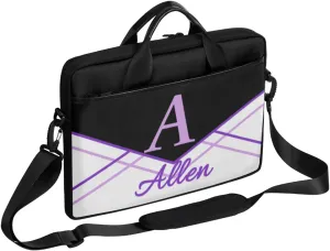 Custom Laptop Bag,Personalized Shoulder Bag for Laptop,Portable Computer Bag,Gifts for Business Office White Stitching