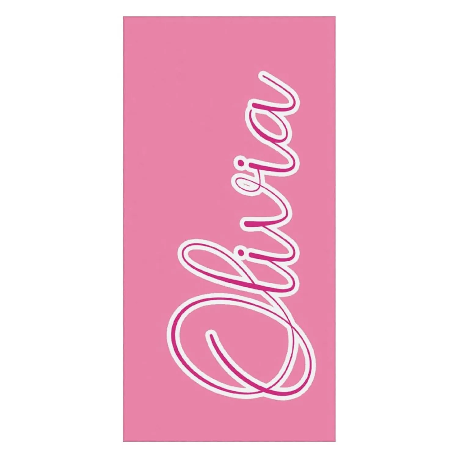 Custom Pink And White Names Beach Towel for Teen Bride Gift Customized Pink And White Bath Towels Designer Sand Free Striped Sand Beach Towel for Men Summer Gifts