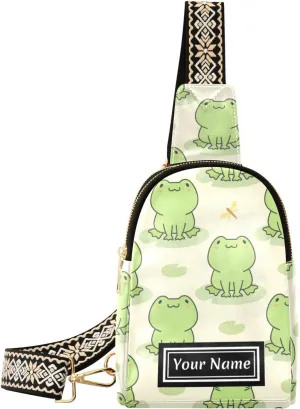 Custom Sling Bag for Women Cute Personalized Leather Crossbody Shoulder Bags Chest Bag