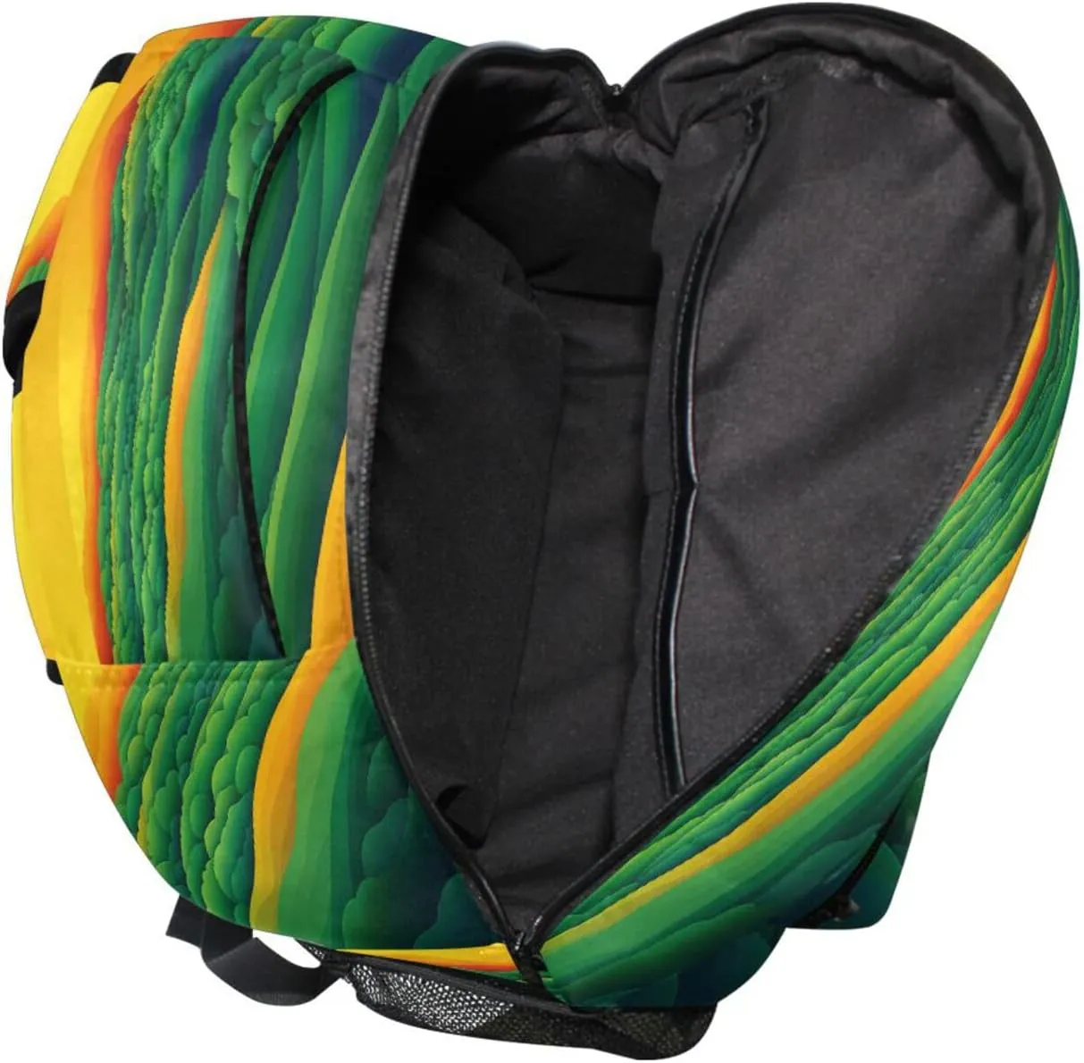 Cute Backpack for Unisex Adult Waterproof Laptop Bag with Chest Strap for Travel Trip Spinach Landscape Style
