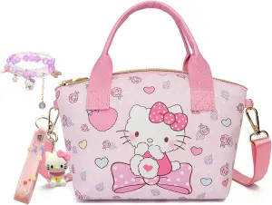 Cute Mini Crossbody Bag Purse, Handbag with Adjustable Shoulder Strap and Bracelet, Shoulder Bag for Women Girls