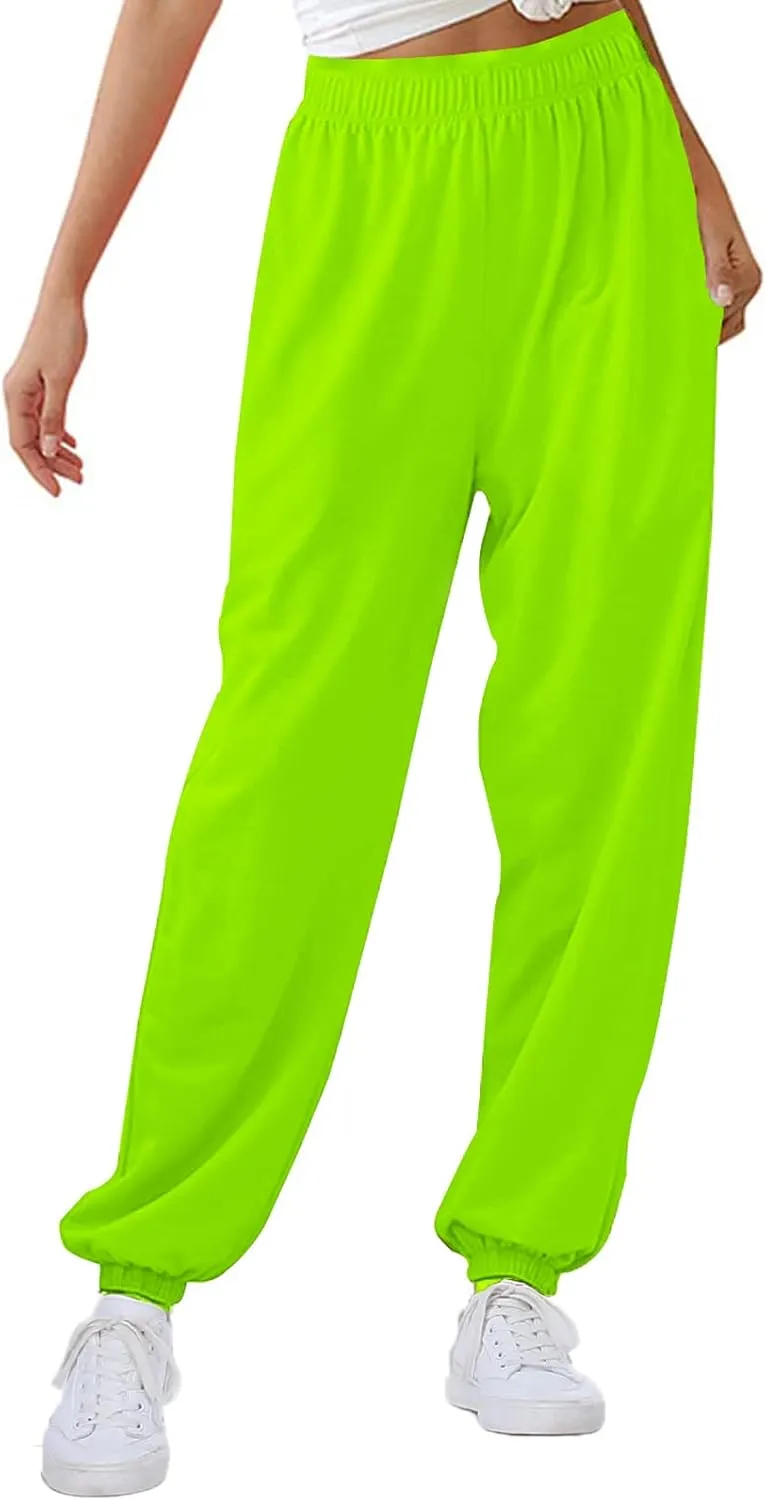 CYiNu Womens Yoga Pants Lounge Baggy Straight Wide Leg Sweatpants Bottom Slit Yoga Pants with Pockets