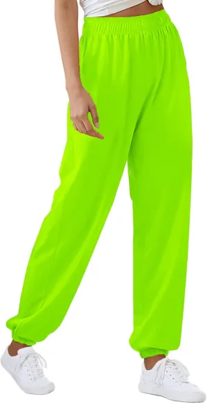 CYiNu Womens Yoga Pants Lounge Baggy Straight Wide Leg Sweatpants Bottom Slit Yoga Pants with Pockets