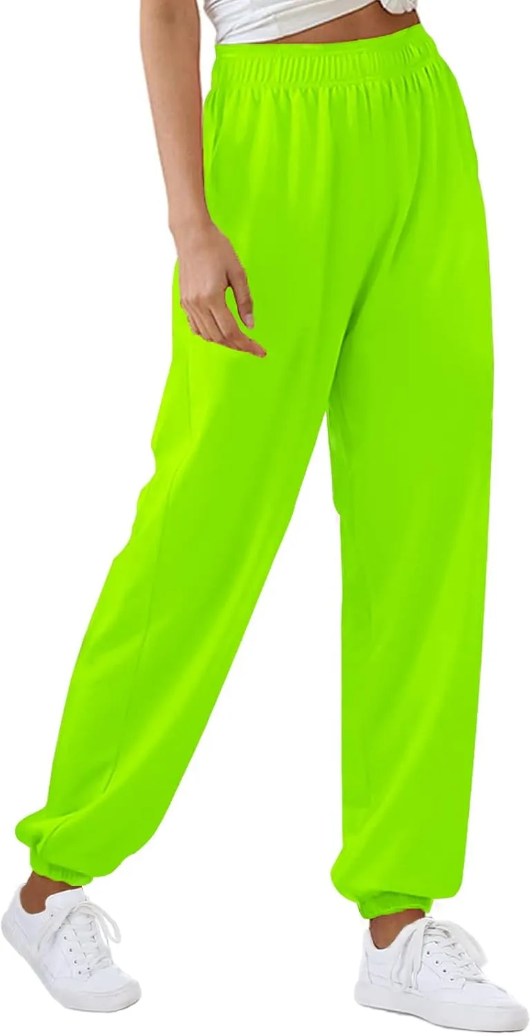 CYiNu Womens Yoga Pants Lounge Baggy Straight Wide Leg Sweatpants Bottom Slit Yoga Pants with Pockets