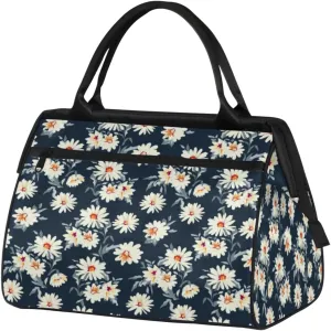 Daisy Indigo Womens Weekender Overnight Bag Travel Duffel Bag 25L Carry On Tote Bag Gym Duffle Bag for Women Teen Girls