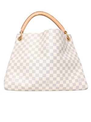 Damier Azur Artsy MM Shoulder Bag