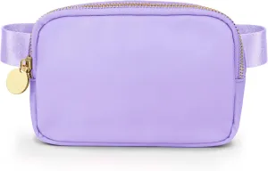 DANCOUR Women's Purple Nylon Waist Pack Crossbody Bag
