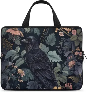 Dark Forest Crow Laptop Bag Laptop Case Computer Messenger Bag with Adjustable Shoulder Strap