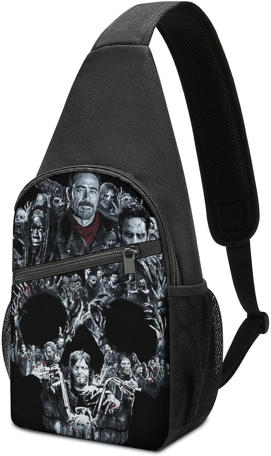 Daryl Dixon-Chapel Roan Multi-Functional Crossbody Bag With Storage Pockets And Anti-Loss Key Strap, Adjustable For Chest Shoulder One Size