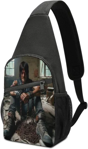Daryl Dixon-Chapel Roan Multi-Functional Crossbody Bag With Storage Pockets And Anti-Loss Key Strap, Adjustable For Chest Shoulder One Size