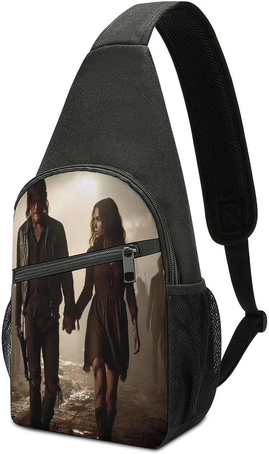 Daryl Dixon-Chapel Roan Multi-Functional Crossbody Bag With Storage Pockets And Anti-Loss Key Strap, Adjustable For Chest Shoulder One Size