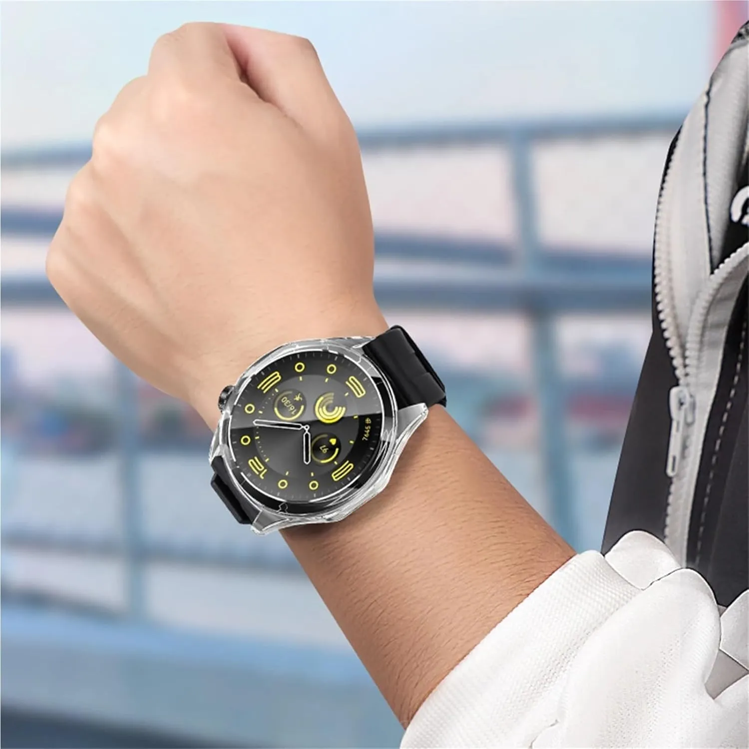 DASEB Case for Huawei Watch GT 4 46mm Protective Case PC Hard Bumper for Men's Women's GT4 Accessories no Screen Protector Glass