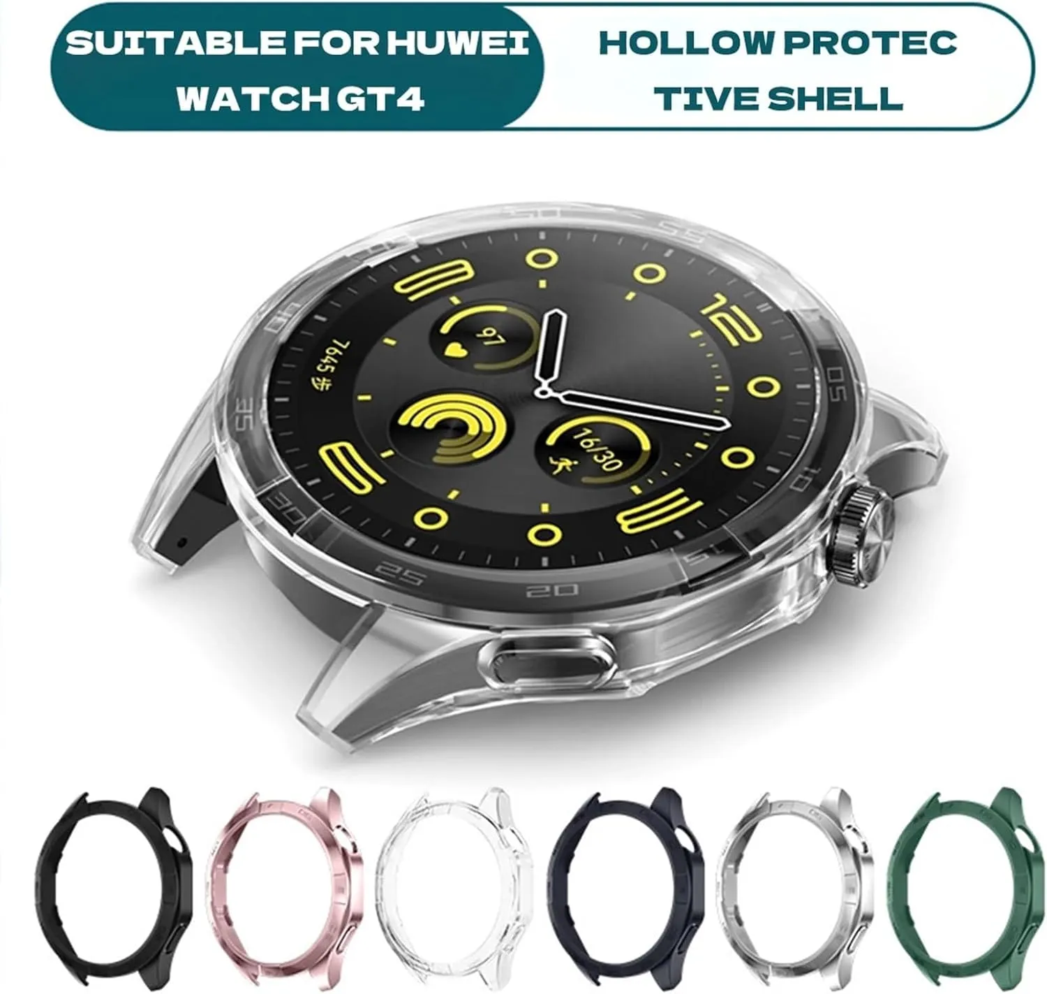 DASEB Case for Huawei Watch GT 4 46mm Protective Case PC Hard Bumper for Men's Women's GT4 Accessories no Screen Protector Glass