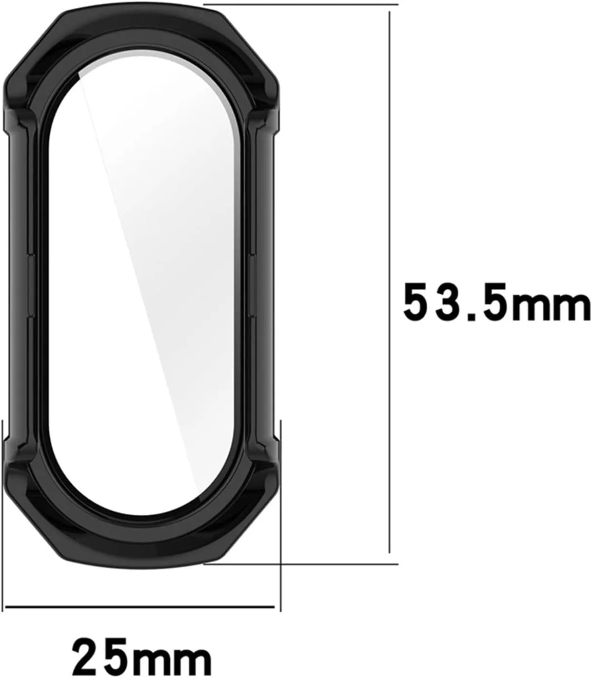 DASEB Case Glass For Xiaomi Mi Band 9 Anti Scratch Protective Cover All-around PC Screen Protector Bumper For Mi Band 9 Cover Shell watch Case