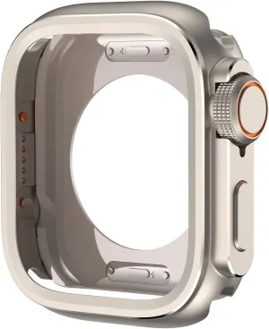 DASEB Metal Plastic Case for Apple Watch 10 46mm Change To Ultra 2 Cover Aluminum Alloy Bumper Protective Frame for IWatch S10 46mm