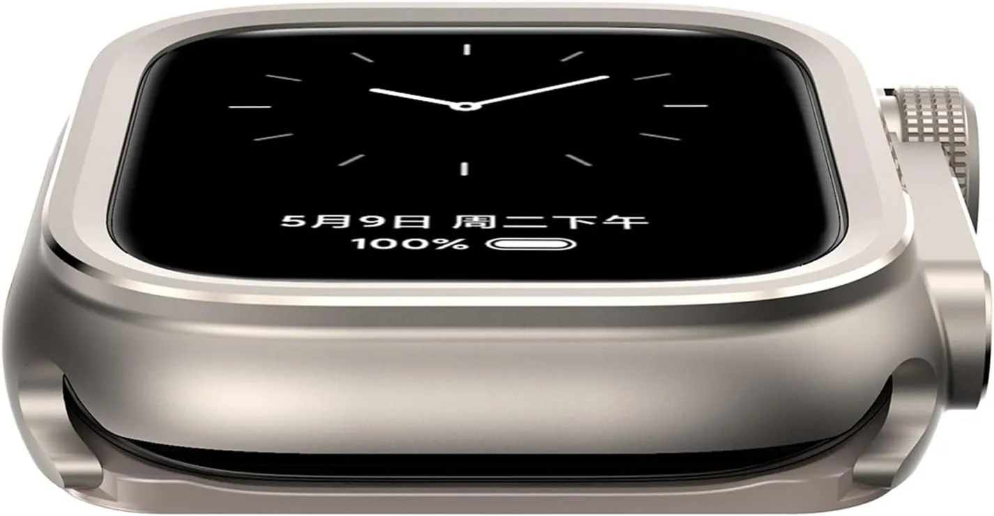 DASEB Metal Plastic Case for Apple Watch 10 46mm Change To Ultra 2 Cover Aluminum Alloy Bumper Protective Frame for IWatch S10 46mm