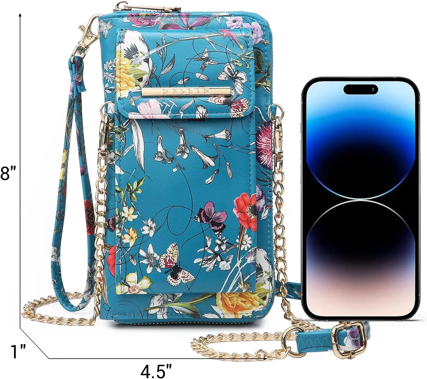 Dasein Crossbody Bag Phone Purse Handbag for Women Shoulder Bag Credit Card Wristlet Wallet with Multi Pockets
