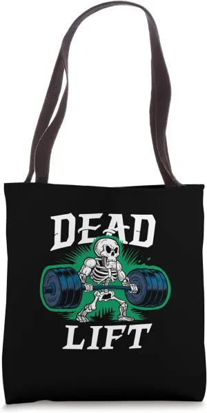 Deadlift Hero Skeleton: Mastering the Gym Tote Bag