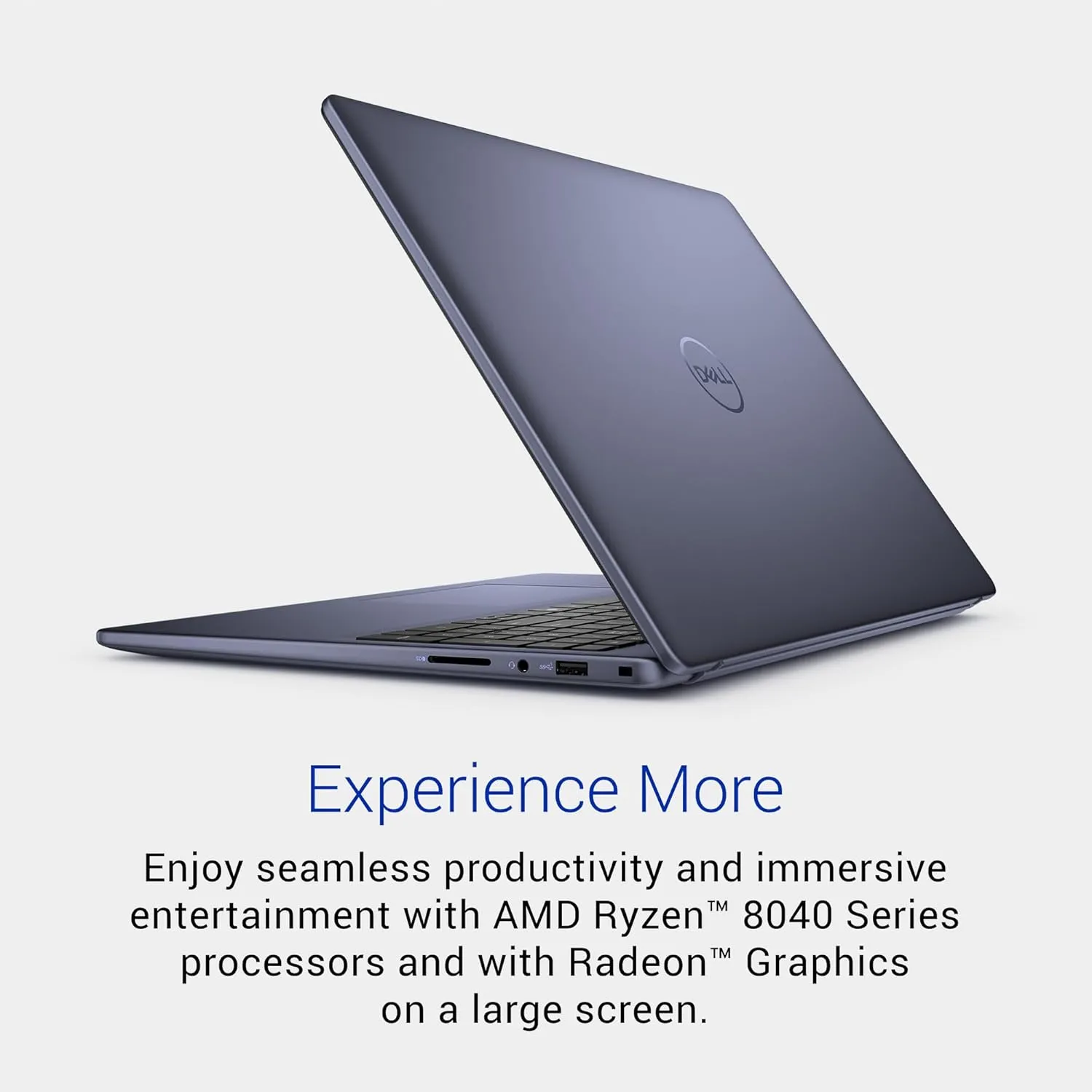 Dell Inspiron 5645 Laptop - 16.0 16:10 FHD  (1920 x 1200) Display, AMD Ryzen 7-8840U, 16GB DDR5 RAM, 1TB SSD, AMD Radeon Graphics, Windows 11 Home, Onsite & Migrate Services - Midnight Blue