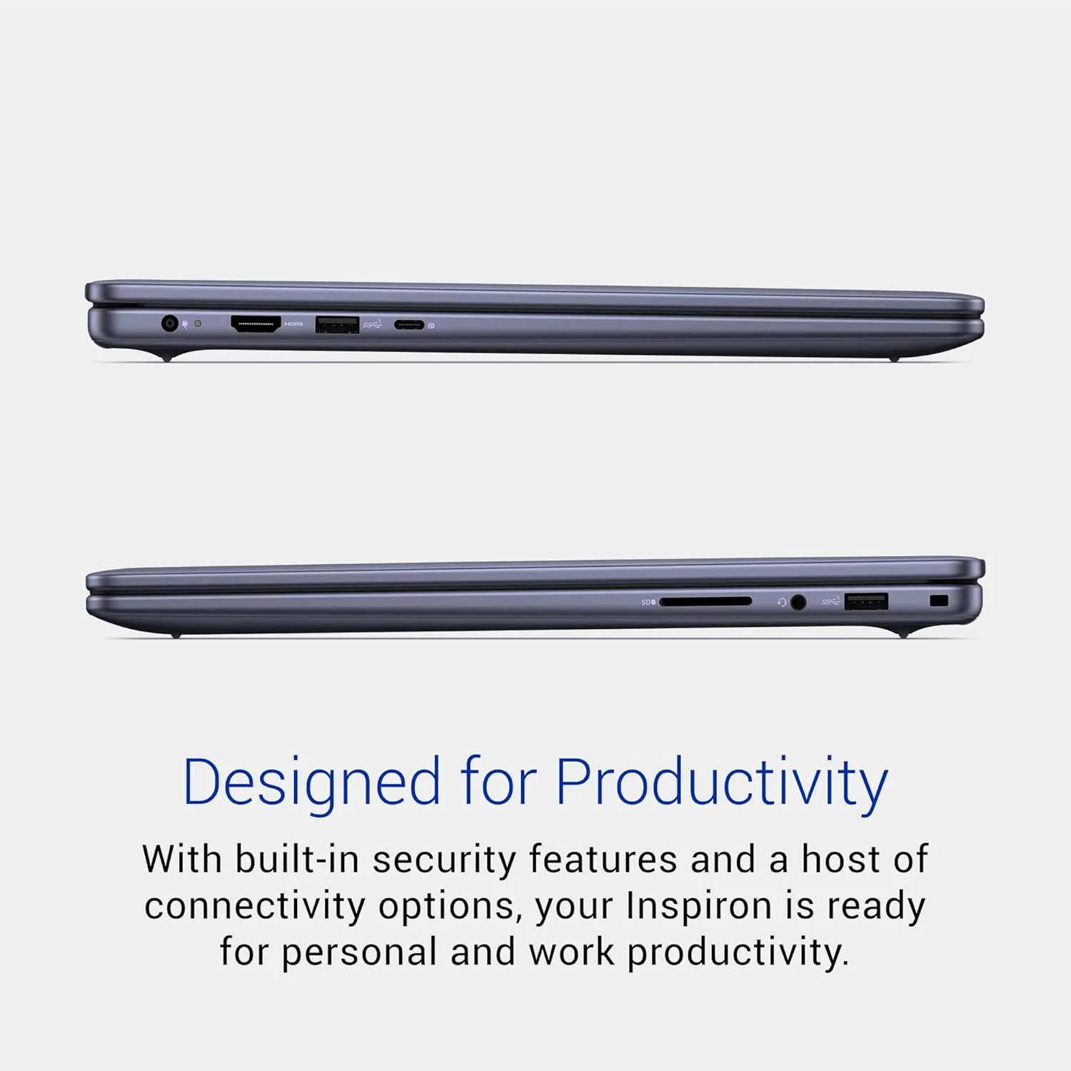 Dell Inspiron 5645 Laptop - 16.0 16:10 FHD  (1920 x 1200) Display, AMD Ryzen 7-8840U, 16GB DDR5 RAM, 1TB SSD, AMD Radeon Graphics, Windows 11 Home, Onsite & Migrate Services - Midnight Blue