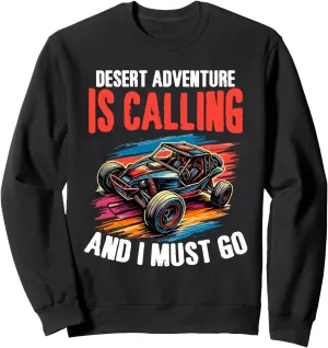 Desert Adventure Beach Sand Race Rail Racing Car Dune Buggy Sweatshirt