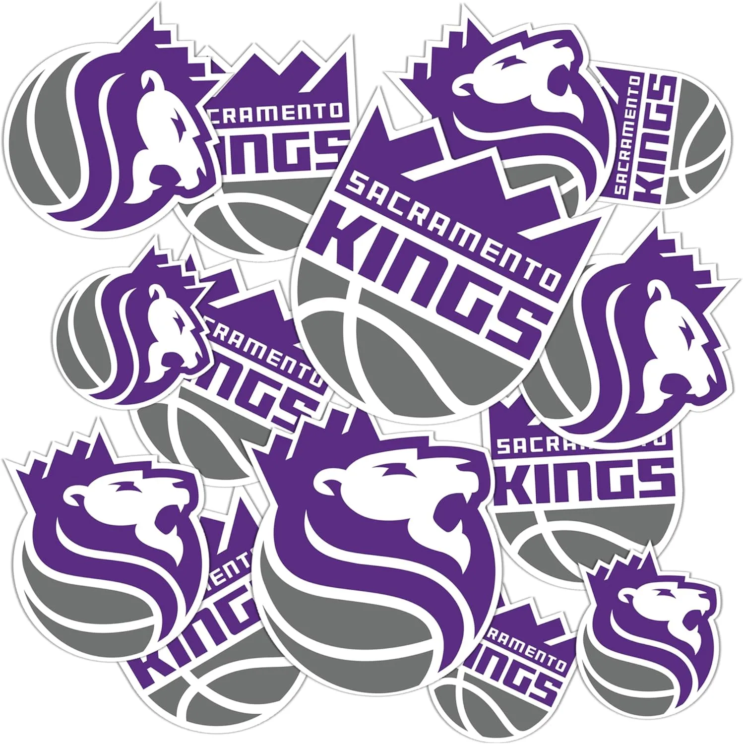 Desert Cactus Sacramento Kings Sticker NBA Officially Licensed Vinyl Decal Laptop Water Bottle Car Scrapbook (Type 1-1)