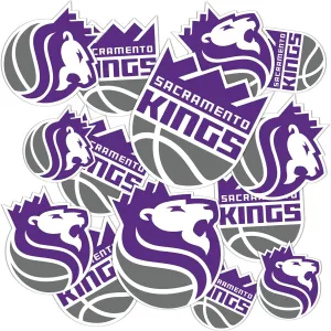 Desert Cactus Sacramento Kings Sticker NBA Officially Licensed Vinyl Decal Laptop Water Bottle Car Scrapbook (Type 1-1)