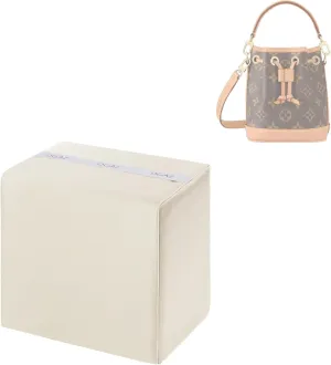 DGAZ Purse Pillow Insert for LV Nano Noe bags, Memory Foam, Silky Pillow Shaper for Luxury Handbags(Craie,Noe BB)