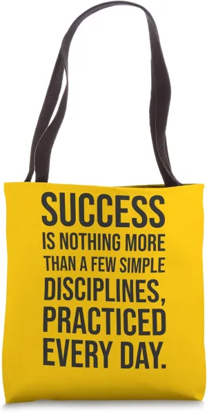 Disciplines - Gym, Hustle, Success, Grind, Motivational Tote Bag